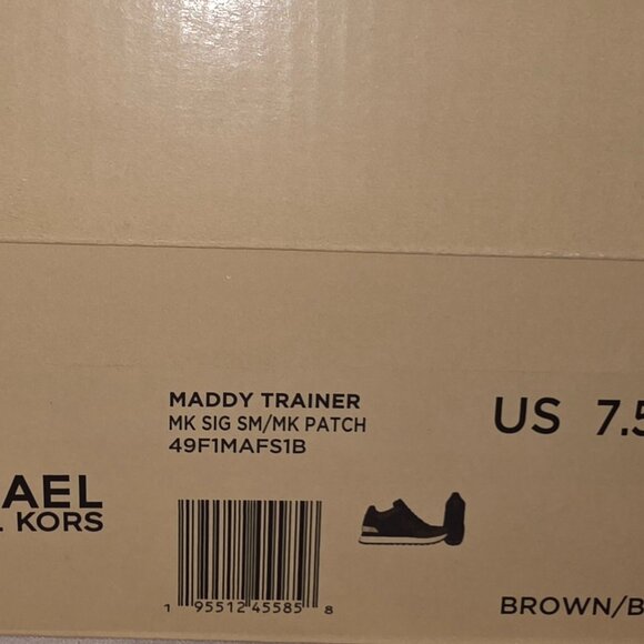 Michael Kors Maddy Trainer Sneakers – Brown/Black – Women’s 7.5M (Brand New) - Picture 7 of 7